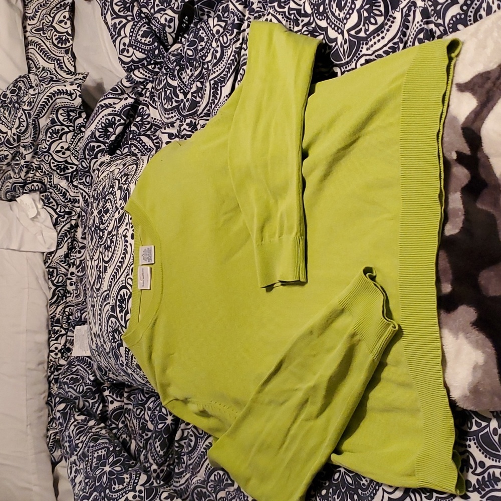 Vintage lime green sweater